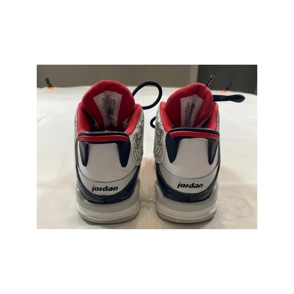 Jordan Dub Zero TD Toddler Sneakers White Black Red DV1358-160‎ Size 9C